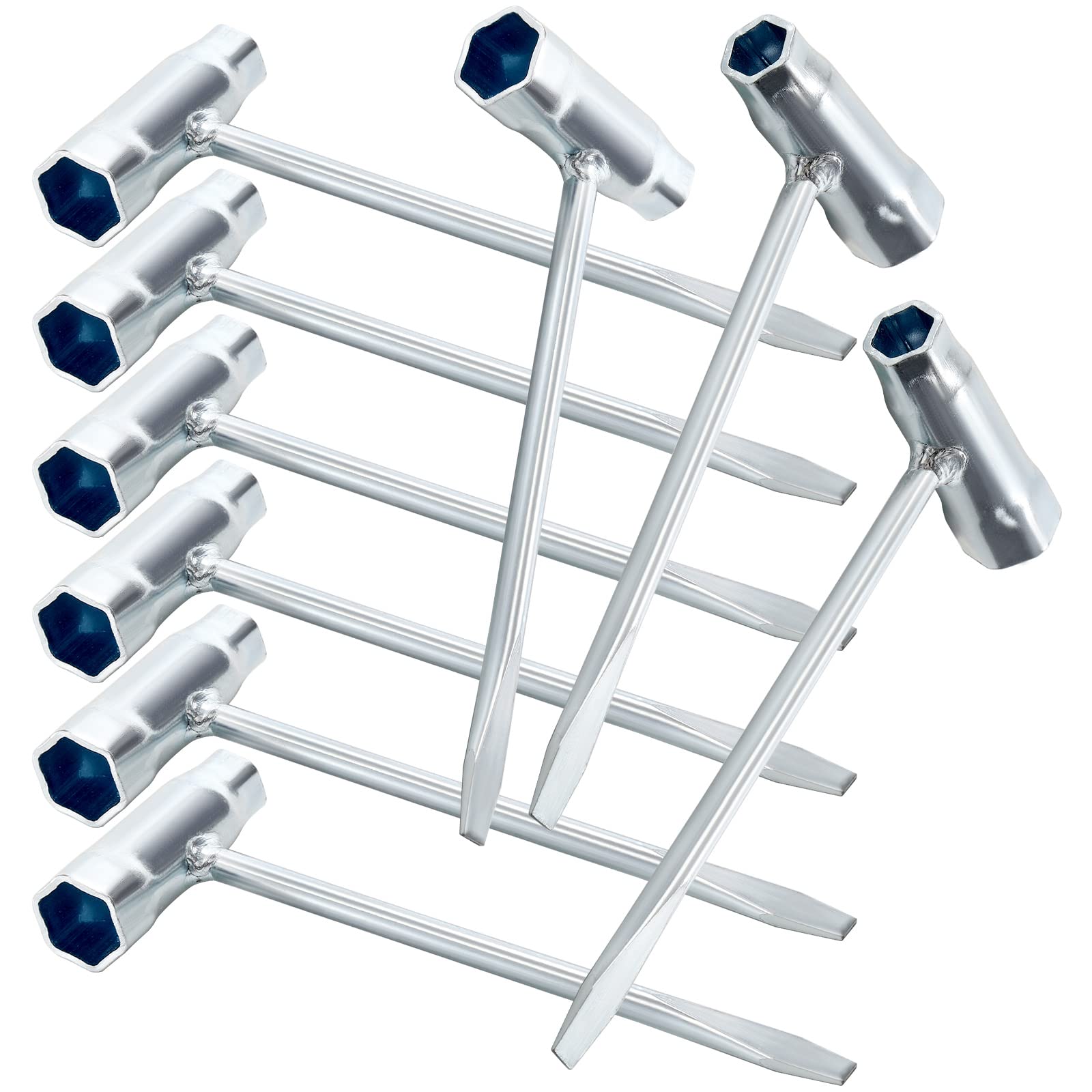 Okllen 9 Pack Chainsaw Scrench, T-Wrench Spanner Tool 13mm x 19mm (13-by-19mm), Combination Screwdriver and Wrench Adjustment Tool for Saws Chains Nuts Spark Plug