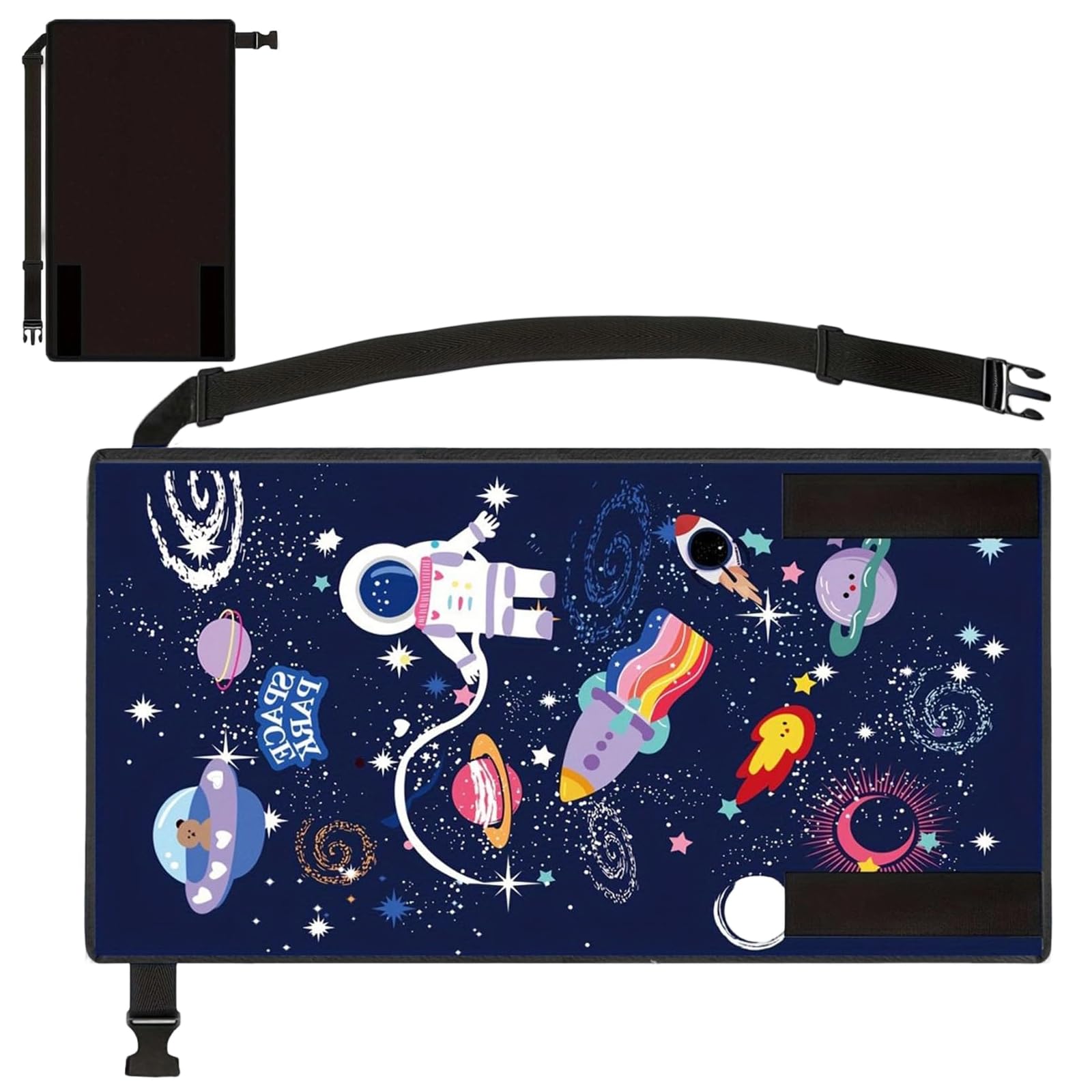 Airplane Bed for Toddlers, Portable Toddler Aeroplane Beds Travel Footrest Hammock Essentials, Toddler Airplane Bed for Airplane Seat Extender, Toddlers Travel Beds (Blue)