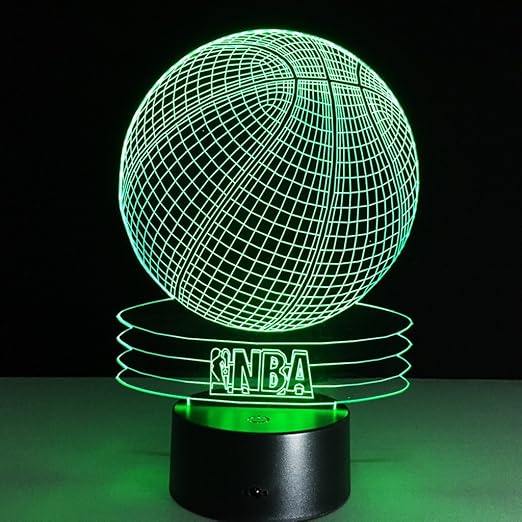Night Lights Ilusión 3D Luces Nocturnas, Baloncesto Lámparas de ...