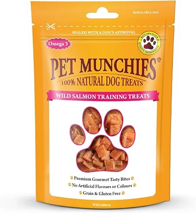 Pet Munchies Wild Salmon Dog Training Treats 50g Grain Free Real Meat