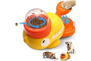 MOTIILANCO Interactive Dog Puzzle Toys Treat Dispenser Dog Toys, Duck Shape Slow Feeder for Small Medium Dogs Eenrichment Toys, Promotes IQ Training Reduces Bloating Anti Gulping for Dogs and Cats