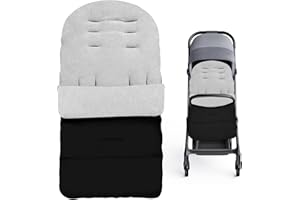 Avenly Universal Baby Stroller Footmuff，Winter Outdoor Stroller Bunting Bag，Warm Toddler Stroller Blanket For 6-36 Month， Str