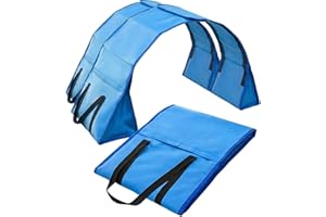 Silipull 2 Set Dog Agility Tunnel Sandbags, Dog Tunnel Weight Bags Heavy-Duty PVC Weatherproof Design, Adjustable for 18"-26" Diameter for Stabilizing and Securing, Blue (Tunnels Not Included)