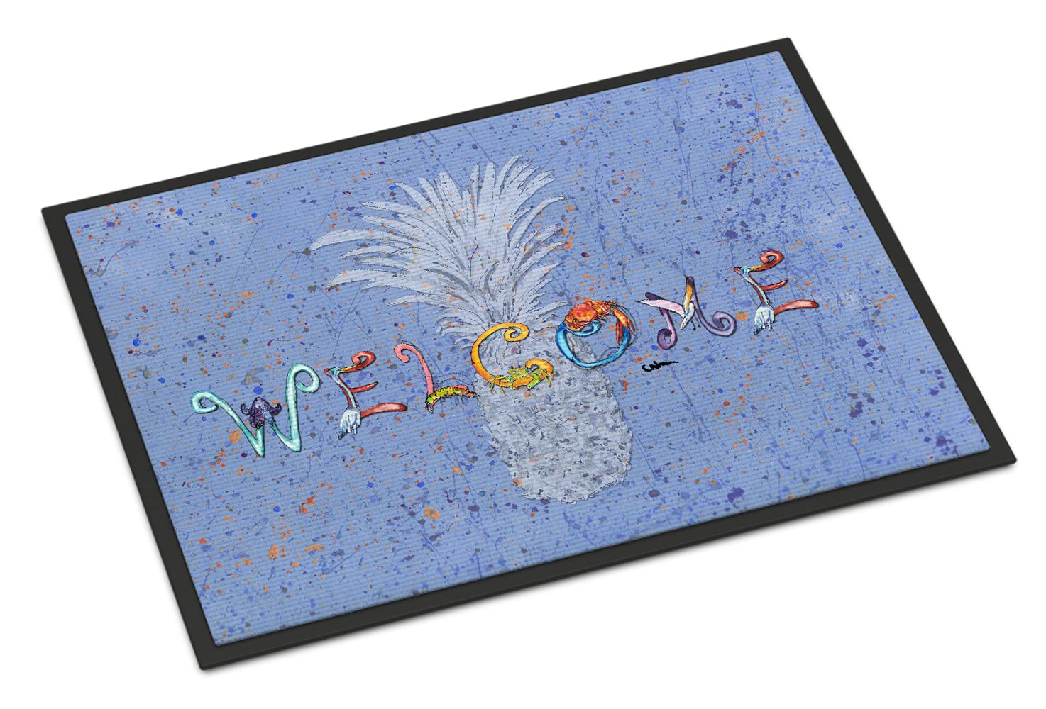 Caroline's Treasures 8563-JMAT Pineapple Indoor or Outdoor Doormat, 24 inches x 36 inches, Multicolor