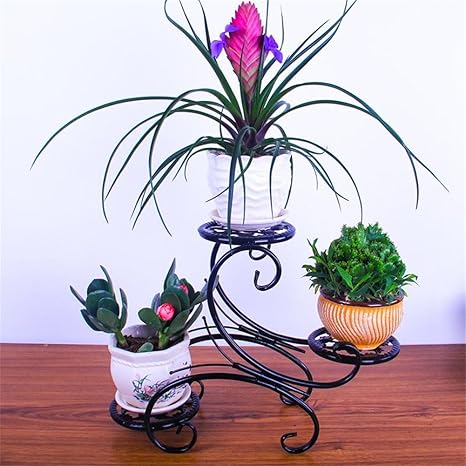 Wrought Iron Flower Stand Mini Meat Desktop Flower Shelf Desk Sill