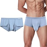 HASWECHYS Mens Boxer Briefs Sexy Elephant Trunk Underwear Bulge Enhancing Dual Pouch Breathable