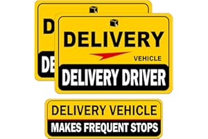 Hozodusi Delivery Driver Car Magnet, Delivery Magnetic Car Door and Bumper Sign, High Reflective, Stronger Magnetic, Eye-Catching Design for Delivery.