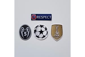RON PATCH UEFA Champions League Patch FC Barcelona 2015 World Champions Messi Suarez Modric Griezmann De Jong Pique