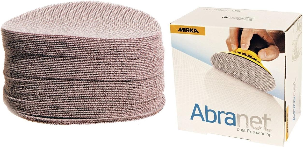 Mirka Abranet net sanding disc diameter 150 mm Hook & loop/Grit P320 / 50 pcs/for sanding wood walls, metal, aluminium - Image 4