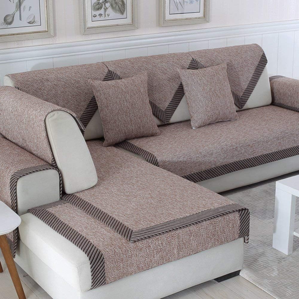 Funda De Sofá Protector De Muebles De Funda De Sofá De Color Sólido