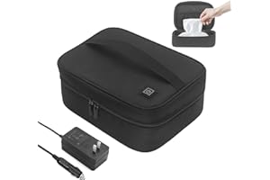 Goodtar ​​Baby Wipe Warmer with Temperature Control & Car Adapter - Portable Wet Wipes Warmer, 5L Large Capacity Multi-Use Heater Bag for Diaper Wipes/Baby Bottle/Towels-Home/Outdoor Travel Use