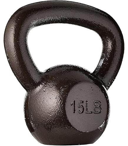 Amazon Basics Vinyl Kettlebell, 18.1 Kilograms, Light Blue