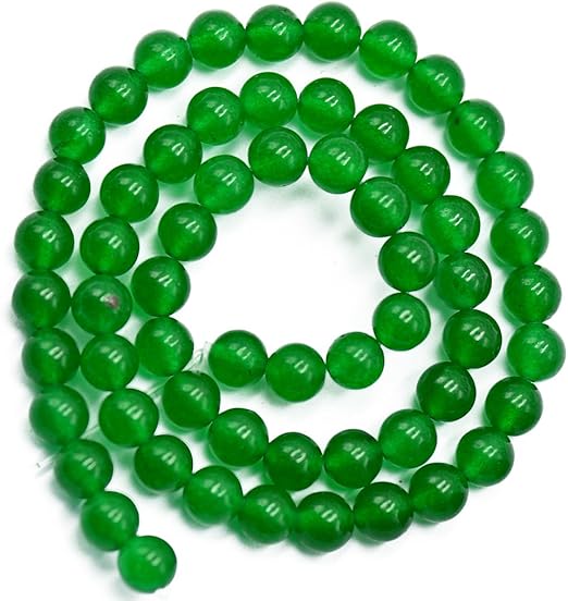 4-6mm  Green Jade  Gemstone Loose Beads 15/"