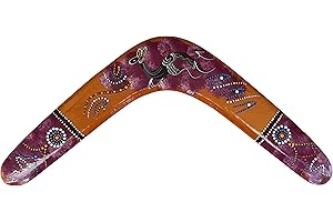 Finecraft Australia Large 18'' Wood Boomerang for Kids and Adults