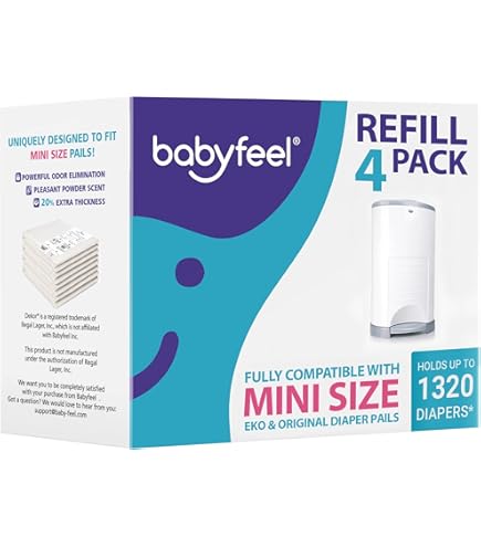 Refill Packs For Dekor Plus Nappy Bin | Exclusive Extra Thick | Powder Fragrance | Compatible - View #8