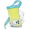 Case-Mate IP68 Waterproof Phone Pouch - Floating Waterproof Phone Case with Crossbody Lanyard - Beach Cruise Ship Travel Essentials - Compatible with All Devices - Touchscreen Friendly - Citrus Splash