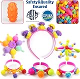 FunzBo Kids Jewelry Making Kit 520 Beads Jewelry Craft Set for Girls view 5