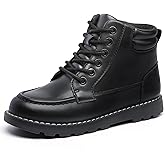 MIXIN Girls Boys Ankle Snow Boots Winter Casual Dress Shoes with Side Zipper for Little/Big Kids