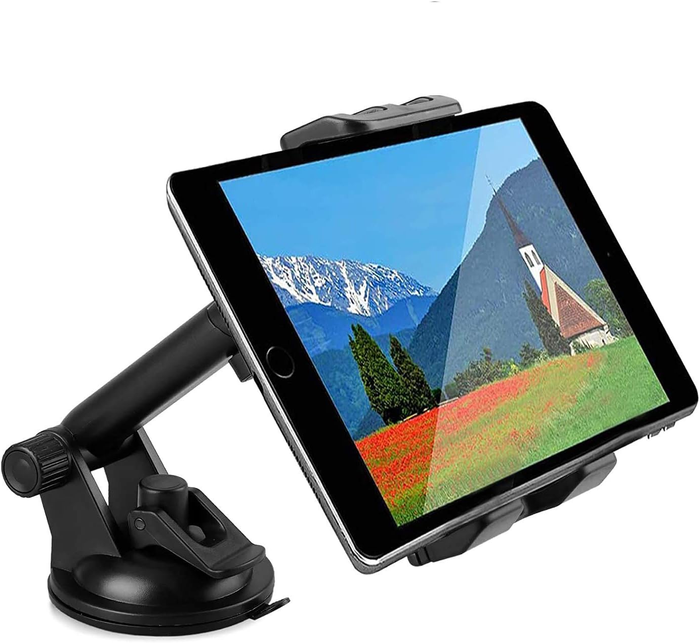 Linkstyle Car Phone Holder, Adjustable Suction Car Phone Mount 360° Rotation for Dashboard & Windscreen, for 5.5-11" Devices