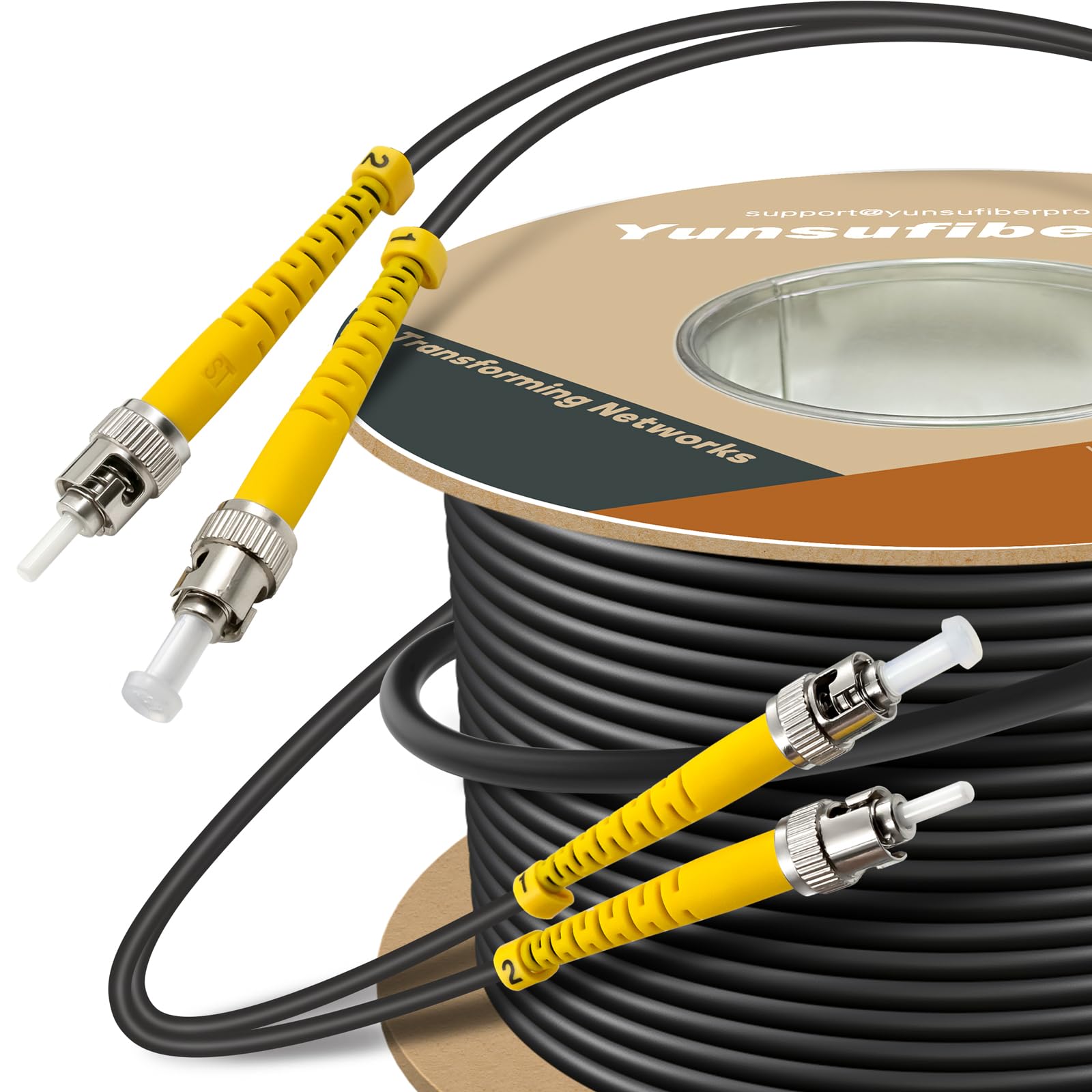 Yunsufiberpro 500ft / 150m Armored OD-5mm OS2 ST to