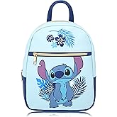 Disney Lilo and Stitch Backpack for Women, Men, Unisex | Cute PU Leather 10" Stitch Mini Backpack Purse Shoulder Purse | Stitch Bag and Stitch Accessories