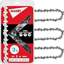 3-Pack 18 Inch Chainsaw Chain, .325