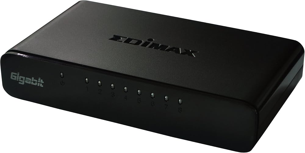 Edimax ES-5800G V2 8 Port Gigabit Ethernet Switch 10/100/1000 Mbps Unmanaged