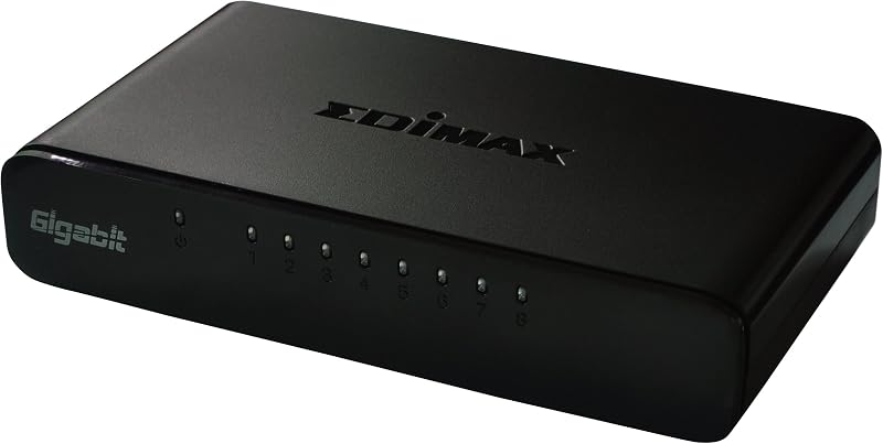 Edimax ES-5800G V2 8 Port Gigabit Ethernet Switch 10/100/1000 Mbps Unmanaged