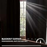 Deconovo Pencil Pleat Blackout Curtains Thermal Insulated 140x245 Dark Green view 8