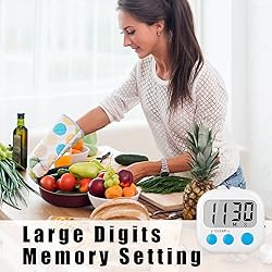 12 Pack Digital Kitchen Timers for Cooking Magnetic