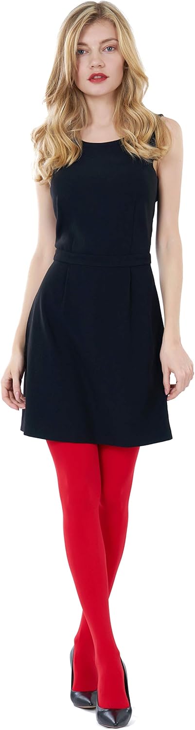 CozyWow Women's 80D Soft Solid Color Semi Opaque Footed Tights at  Women’s Clothing store