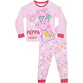 Peppa Pig Pajamas, Peppa, George And Evie Girls Pajamas, Long Sleeve Girls PJs, Cute Pajama Set