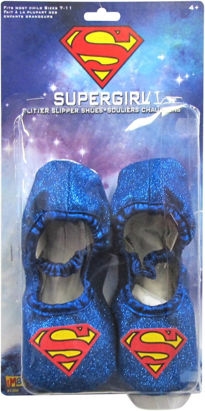 slipper shoes amazon on Amazon Com Supergirl Glitter Slipper Shoes Toys Games
