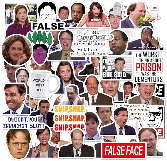 amazoncom the office sticker pack of 50 stickers the office
