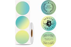 Joatuxul 2" x 2" Round Thermal Labels for Thermal Printer, Self-Adhesive 2 inch Circle Thermal Sticker Labels, Multi-Purpose 