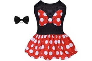 CuteBone Dog Mesh Dress Puppy Sundress Pet Outfit Summer Fashion for Small Dogs Girl Cat Clothes BF33M-D