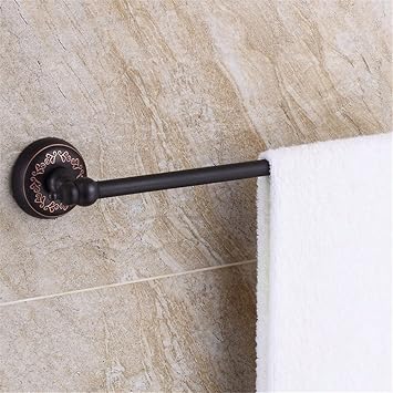 Xxszkaa Badezimmer Zubehor Wand Hangen Schwarz Bronze Handtuchhalter Europaischen Handtuchhalter Badezimmer Badezimmer Handtuch Schwarz Anhanger Schwarz 55 Cm Amazon De Kuche Haushalt