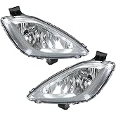 WFLNHB 1 Pair Fog Lights Replacement for Elantra 2011-2013 | Driver &amp; Passenger Side, with Bulbs Wiring Harness &amp; Switch, Clear Lens, Front Bumper Driving Lamps