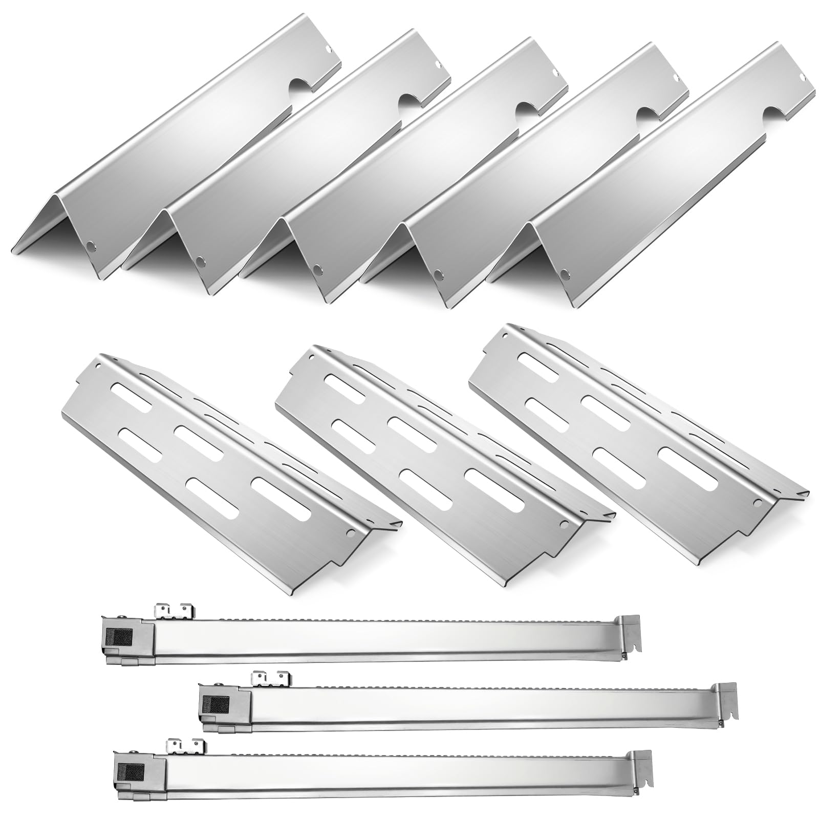 Photo 1 of ***FACTORY SEALED***Secbinw Grill Replacement Parts for Weber Genesis 2 E310 E315 E330 S335 LX 340 Stainless Steel 66032 Flavorizer Bars 66040 Heat Deflector 3 Burner Tubes for Weber Genesis ii 300 Series GS4 66795 67490