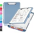 Sooez Clipboard with Storage, High Capacity Nursing Clipboard with Pen Holder, Heavy Duty Plastic Clipboard, Teacher Must Haves School Office Supplies
