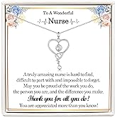 ACOGVN Nurse Doctor Gifts for Women, Stethoscope Necklace Gifts for Nurses Preceptor Practitioner Nursing Student Medical Assistant Doctors