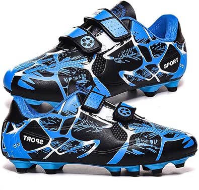 Amazon.com: HESBITEUL Kids Soccer Shoes Outdoor Indoor Cleats Unisex Youth Firm Ground Football 