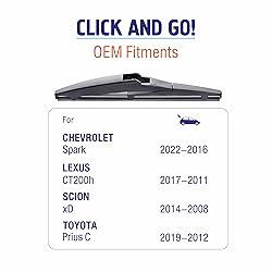 10 inch (10-1) Rear Wiper Blades Replacement for