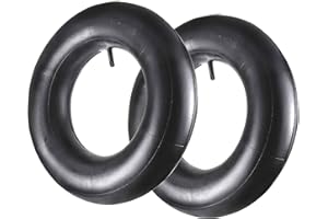 JERKFILY 2 Pack 4.80/4.00-8" Inner Tire Tube with TR13 Straight Valve Compatible with Wheelbarrows, Lawn Mowers, snow blowers，Hand Trucks, Carts, Trailers and More 4.80 4.00-8/480/400-8 Wheel