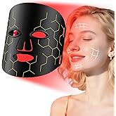Red Light Therapy for Face 8 Modes, 630nm & 850nm Infrared LED Face Mask Light Therapy with 2600mAh Timer Remote for Home Use Anti-Aging & Skin Care, Valentine‘s Day Gifts for Her, Him, Mom