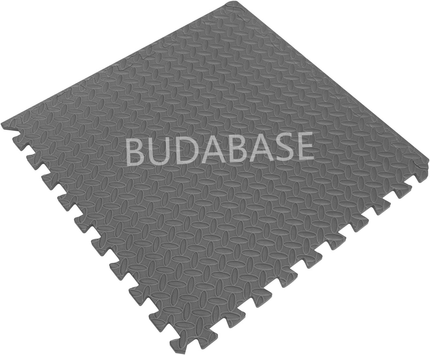 Total Mat 60cm*60cm BUDABASE 12mm thickness INTERLOCKING EVA SOFT FOAM EXERCISE FLOOR MATS GYM GARAGE OFFICE KIDS PLAY MAT BLACK GREY BLUE GREEN RED YELLOW MUTI COULORS