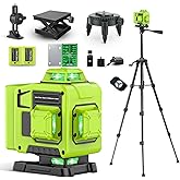 Laser Level with Tripod, CinusLinus Laser Level 360 Self Leveling with 165ft Green Laser, for Construction and Picture Hangin