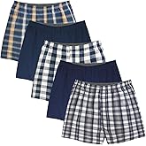 Natural Feelings Classic Boxers Shorts Cotton Woven Mens Underwear Boxers Pack