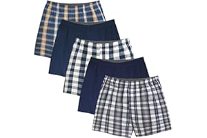 Natural Feelings Classic Boxers Shorts Cotton Woven Mens Underwear Boxers Pack
