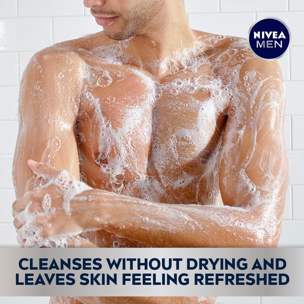 Nivea Men Cool 3-in-1 Body Wash, 16.9 Fl. Oz (Pack of 3) : Bath And Shower Gels : Beauty
